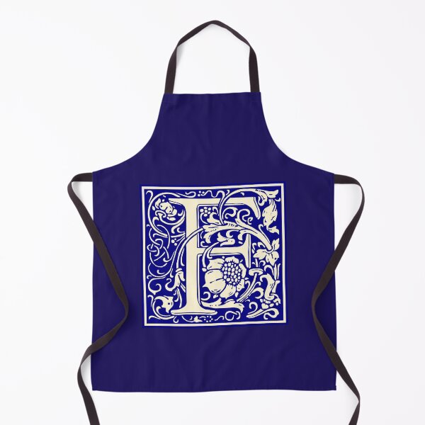 Item preview, William Morris Vintage Letter F Monogram Initial Blue designed and sold by Jeallan Designs.