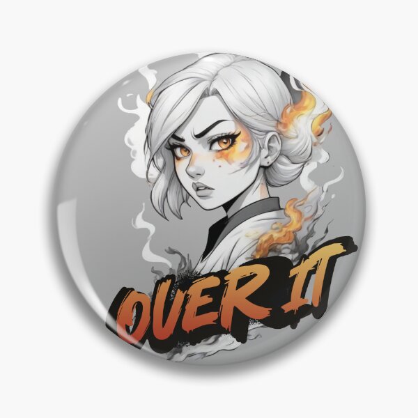Item preview, Over it. Angry  girl  on fire x.28 designed and sold by Moeruonnanoko.
