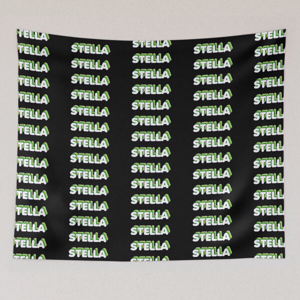 Item preview, Green Layers Stella Name Label (Black) designed and sold by NormadWorld.