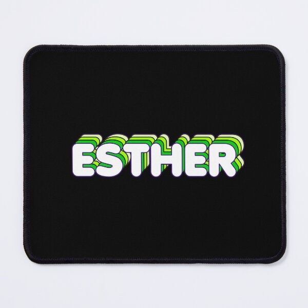 Item preview, Green Layers Esther Name Label (Black) designed and sold by NormadWorld.