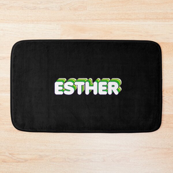 Item preview, Green Layers Esther Name Label (Black) designed and sold by NormadWorld.
