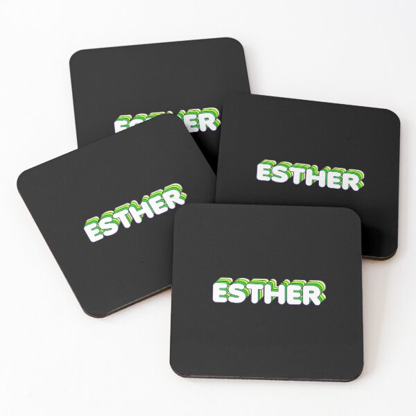 Item preview, Green Layers Esther Name Label (Black) designed and sold by NormadWorld.