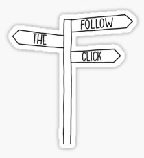 Follow the Click Sticker