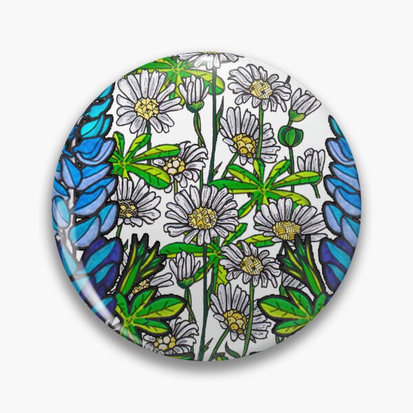 Item preview, Daisies and Lupines designed and sold by relatosdecarla.