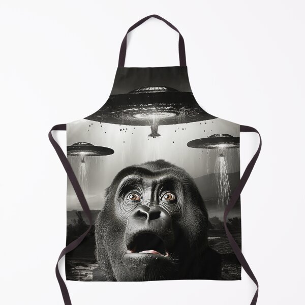 Item preview, Monkey Selfie with UFOs designed and sold by Master-Print.