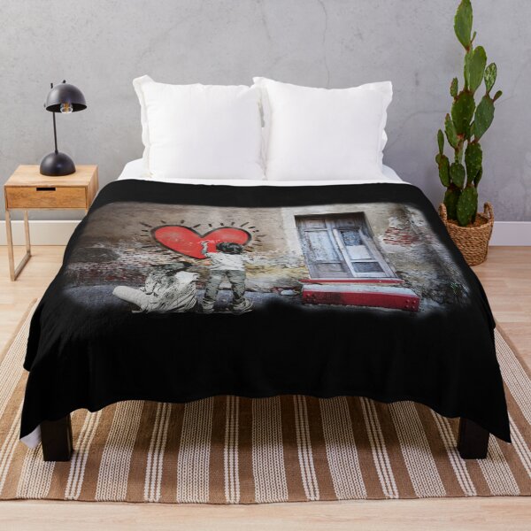 Item preview, Banksy Style Wall Mural designed and sold by AspectArtWorks.