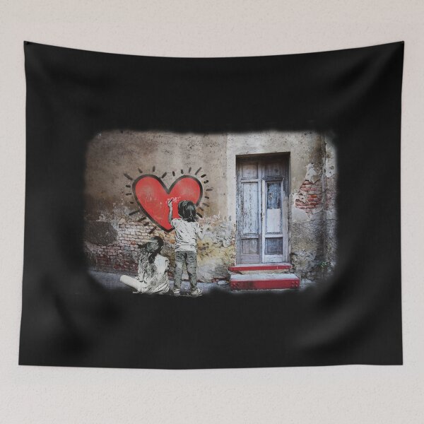 Item preview, Banksy Style Wall Mural designed and sold by AspectArtWorks.