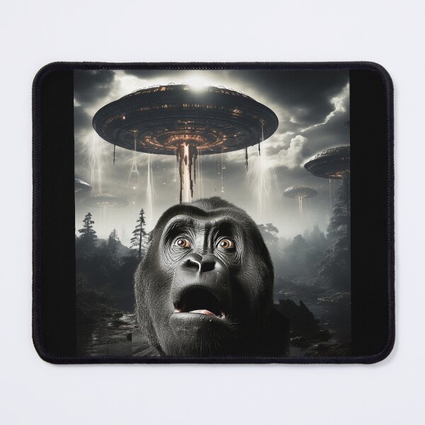 Item preview, Monkey Selfie with UFOs designed and sold by Master-Print.