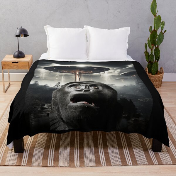 Item preview, Monkey Selfie with UFOs designed and sold by Master-Print.