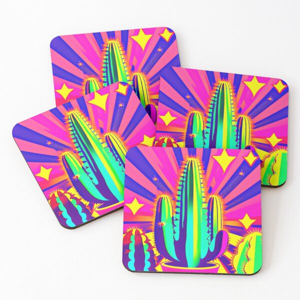 Item preview, Trippy cactus art designed and sold by Flowerslaps.