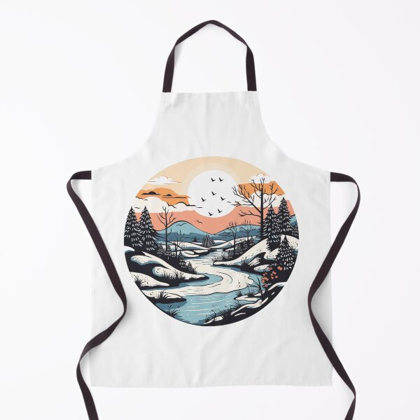 Item preview, Winter Landscape Vector Art designed and sold by MadSwellDesigns.