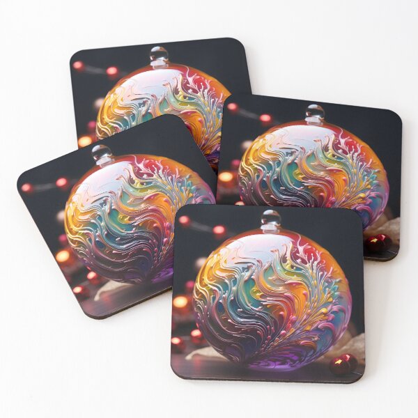 Item preview, oil decorated ornament christmas holiday print designed and sold by dcrc.