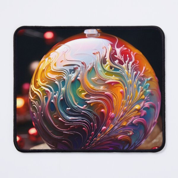 Item preview, oil decorated ornament christmas holiday print designed and sold by dcrc.