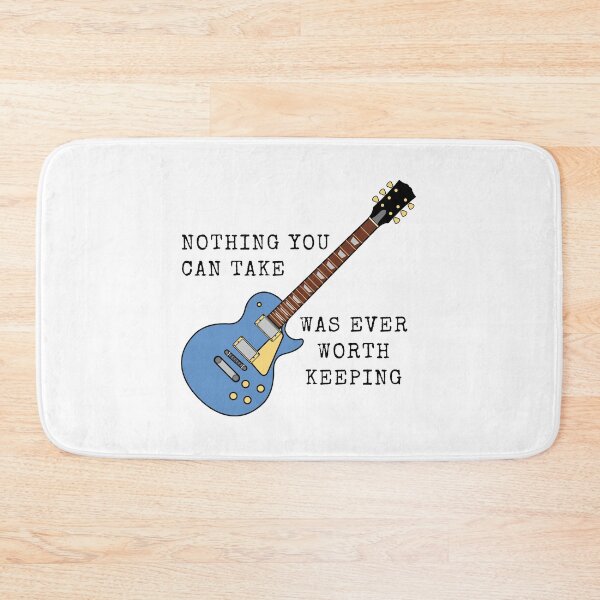 Item preview, Nothing You  Can Take Was Ever Worth Keeping Song Lyric Guitar TBOSAS designed and sold by NimuehArt.