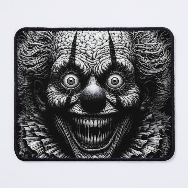 Item preview, Augusto the clow - fine creepy art by Red Siri0 designed and sold by Red Siri0 Art.
