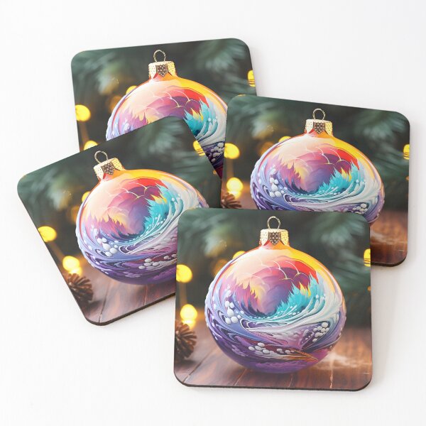 Item preview, oil decorated ornament christmas holiday print designed and sold by dcrc.