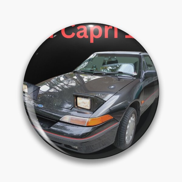 Item preview, Ford Capri 1992 convertible red text designed and sold by car-art-designs.