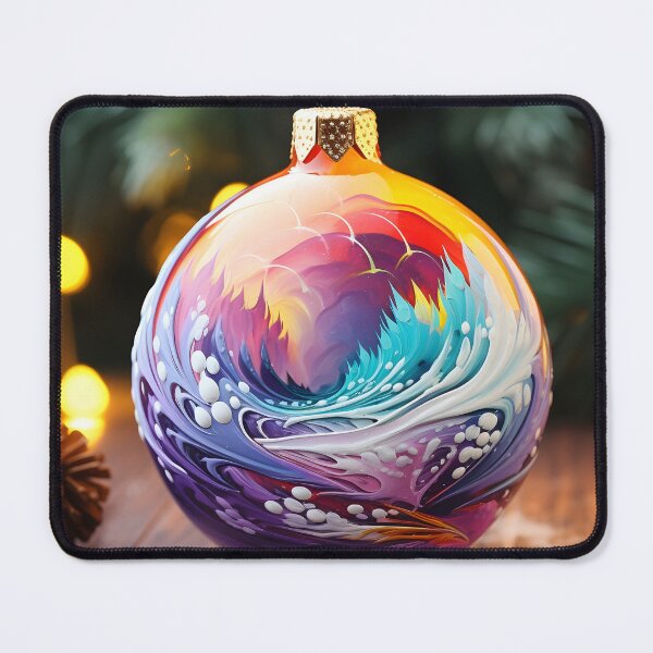 Item preview, oil decorated ornament christmas holiday print designed and sold by dcrc.