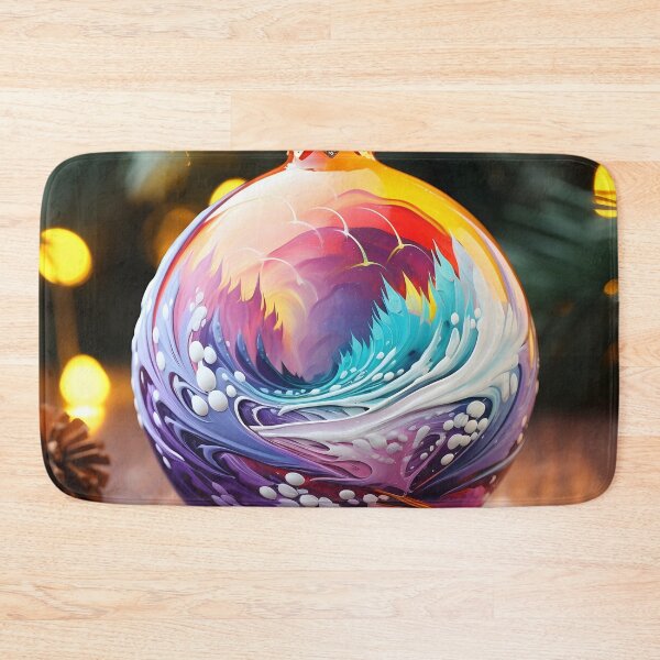 Item preview, oil decorated ornament christmas holiday print designed and sold by dcrc.