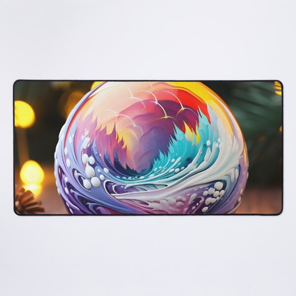 Item preview, oil decorated ornament christmas holiday print designed and sold by dcrc.