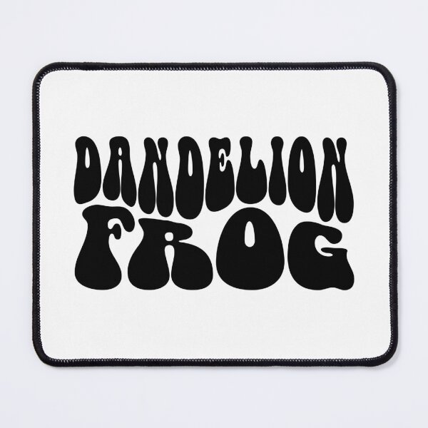 Item preview, Dandelion Frog Text Monochrome White designed and sold by Meepuruproject.