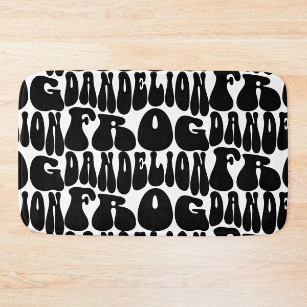 Item preview, Dandelion Frog Text Monochrome White designed and sold by Meepuruproject.