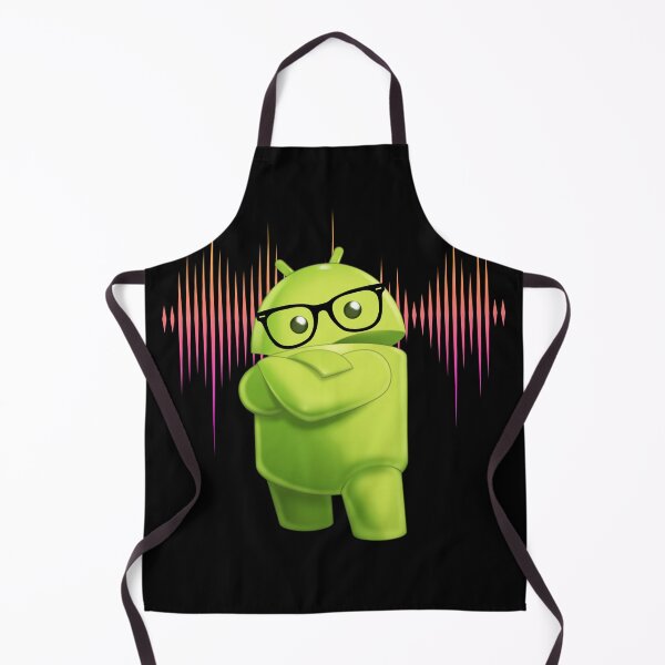 Item preview, android logo with glasses designed and sold by Redstrawberry13.