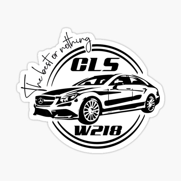 Mercedes-Benz CLS 63 AMG - 2006-2008 - 1 Red #1 Sticker by Stanislaw  Cepelev - Fine Art America