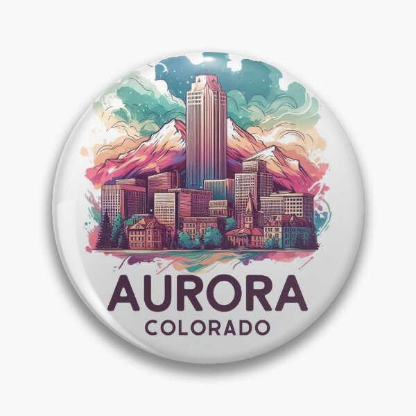 Item preview, Aurora, Colorado, Watercolor Illustration designed and sold by PaintMeWorld.