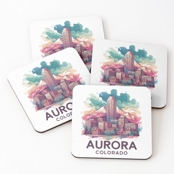 Item preview, Aurora, Colorado, Watercolor Illustration designed and sold by PaintMeWorld.