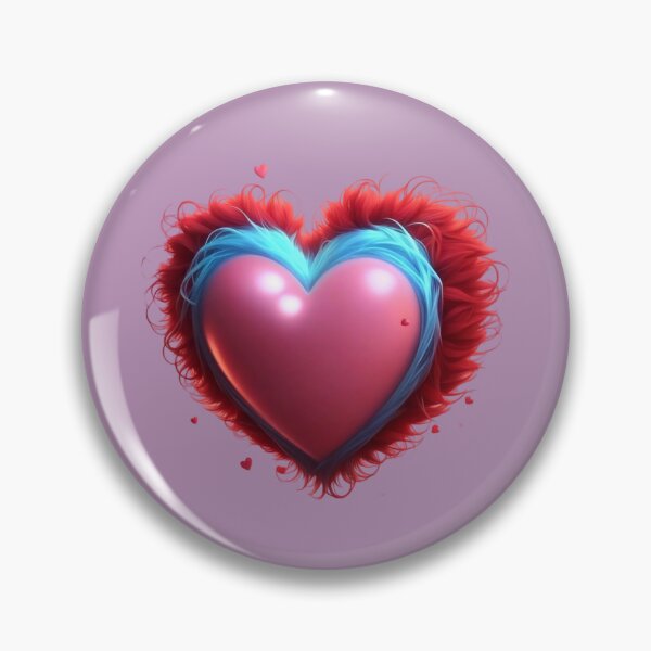 Item preview, Cute Fuzzy Pink Heart  designed and sold by Digiheart.