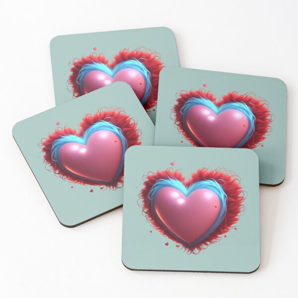 Item preview, Cute Fuzzy Pink Heart  designed and sold by Digiheart.