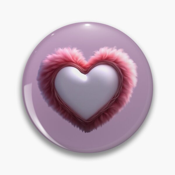 Item preview, Cute Fuzzy Pink Heart  designed and sold by Digiheart.