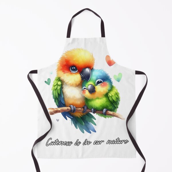 Item preview, Cute Caique Parrots Watercolor designed and sold by ZynchLord.