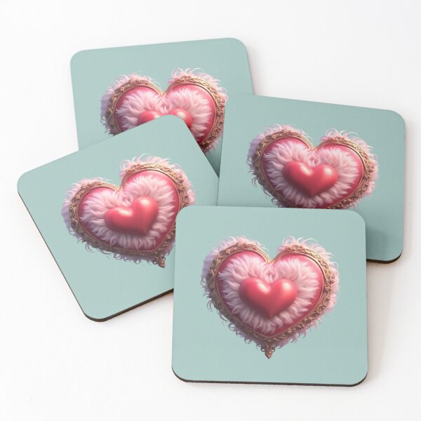 Item preview, Cute Fuzzy Pink Heart  designed and sold by Digiheart.