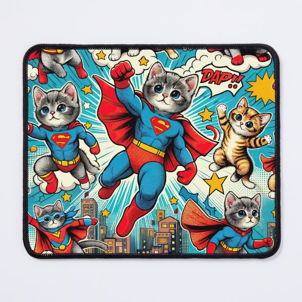 Item preview, Super Kittens Print - Chic Chat Créations Ref.084 designed and sold by ChicChat.