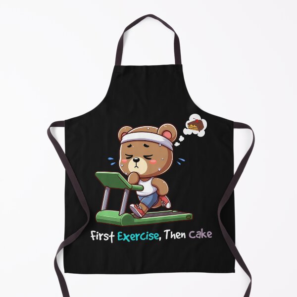Item preview, First Exercise, Then Cake Cute Kawaii designed and sold by TeddybearClub.