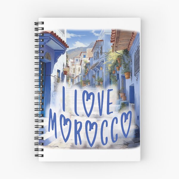 Aperçu de l'œuvre Ville Bleue - I Love Morocco  créée et vendue par NSH Web.