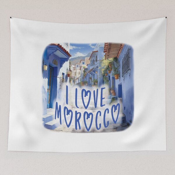 Item preview, Blue City - I Love Morocco designed and sold by NSH Web.