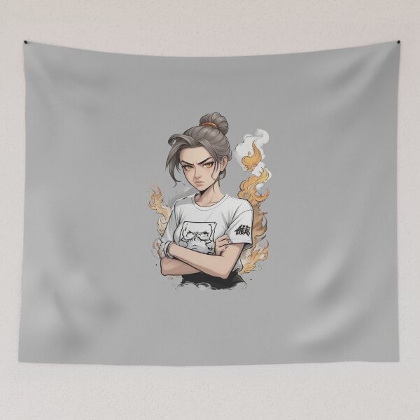 Item preview,  Angry  girl  on fire x.31 designed and sold by Moeruonnanoko.