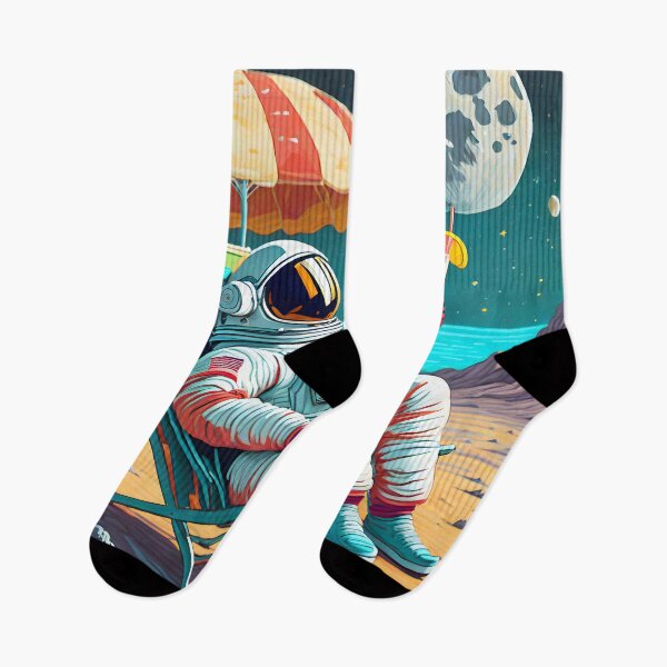 Item preview, Astronaut on vacation in space, beach astronaut designed and sold by emaotx.