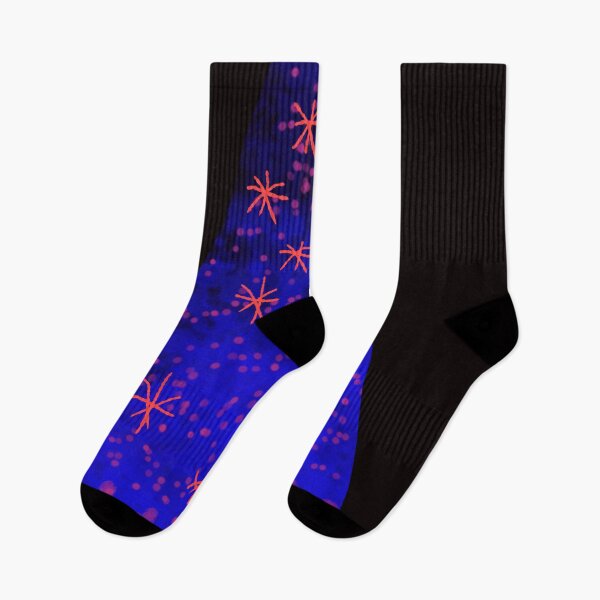Item preview, Watercolor Christmas tree with decorations, intense colors, deep navy blue and red. designed and sold by My-fake-places.
