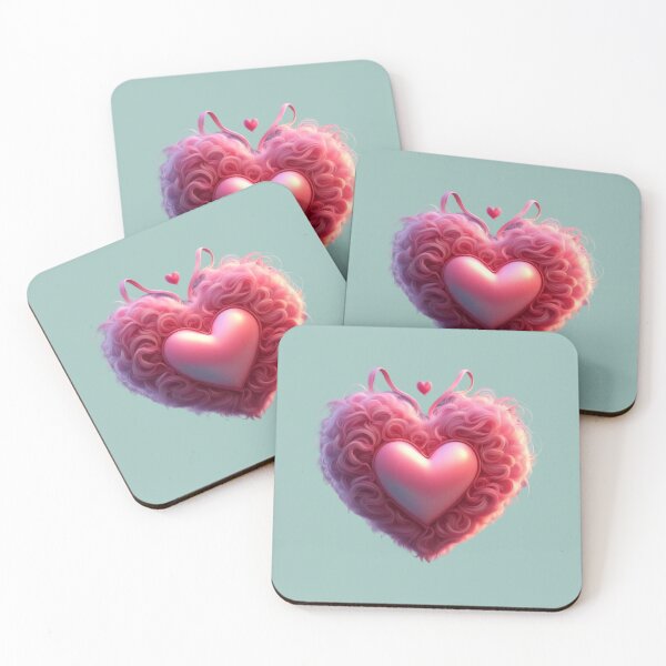 Item preview, Cute Fuzzy Pink Heart  designed and sold by Digiheart.