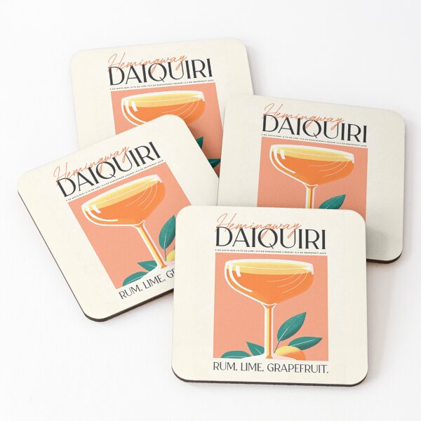 Item preview, daiquiri, margarita, drinks, cocktails, grapefruit, food lover, restaurant, mojito, bar, drinking, fun, hemingway designed and sold by peachcakecanvas.