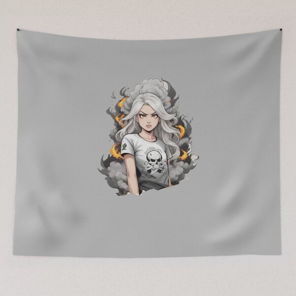Item preview, Angry  girl  on fire x.32 designed and sold by Moeruonnanoko.