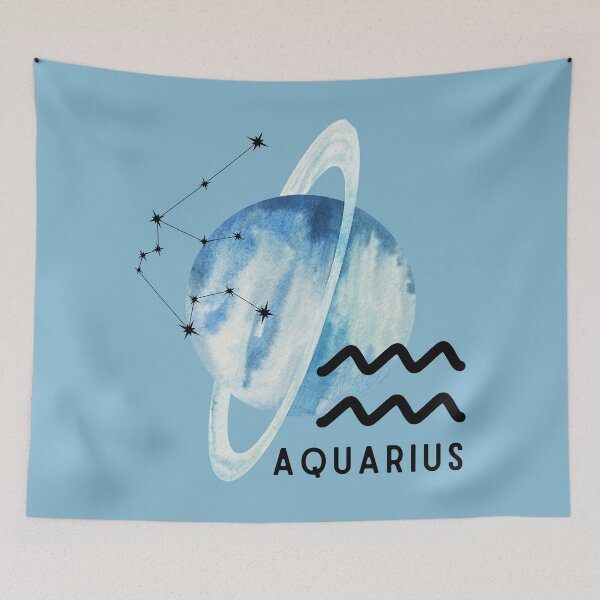 Item preview, Aquarius Zodiac Sign Planet Uranus designed and sold by mooneko.