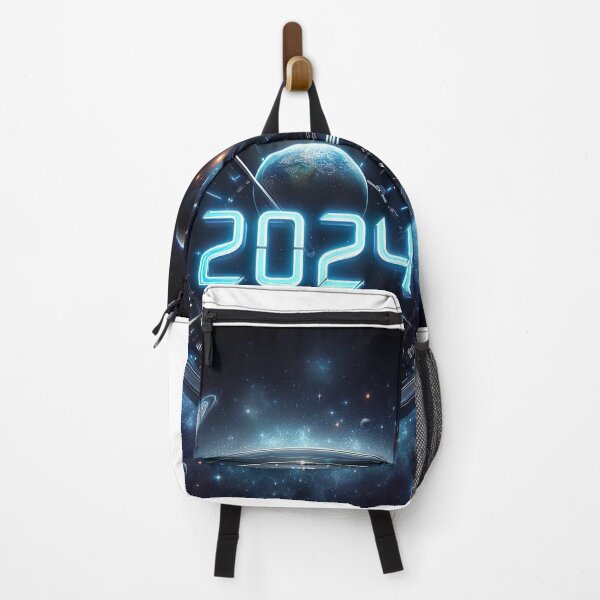 Item preview, "Futuristic New Year 2024: Captivating 3D Dark Background Celebration" designed and sold by Huycao211.