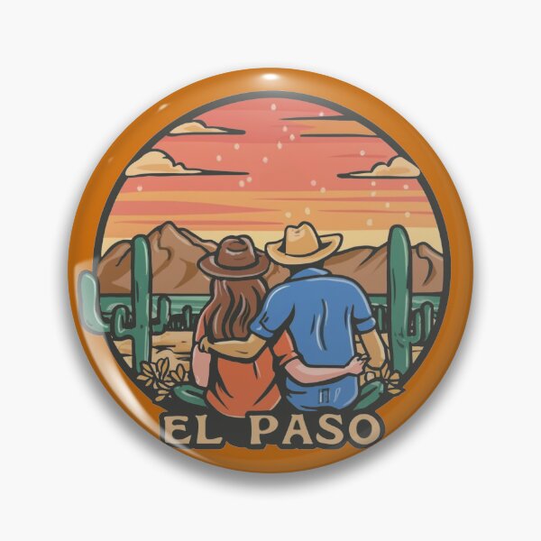 Item preview, El Paso, Texas | A cowgirl and cowboy, embracing, watching the Texas sunset designed and sold by CircinusStore.