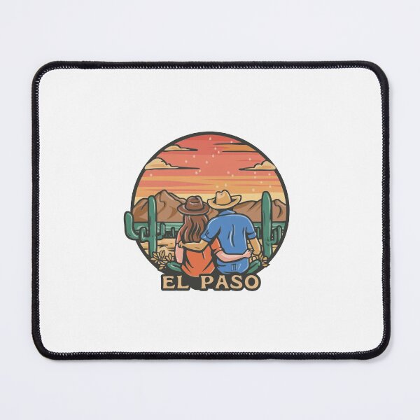 Item preview, El Paso, Texas | A cowgirl and cowboy, embracing, watching the Texas sunset designed and sold by CircinusStore.