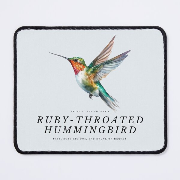 Item preview, Ruby throated Hummingbird, Ornithology Design designed and sold by AryaSubramanian.